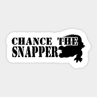 chance the snapper chicago alligator Sticker